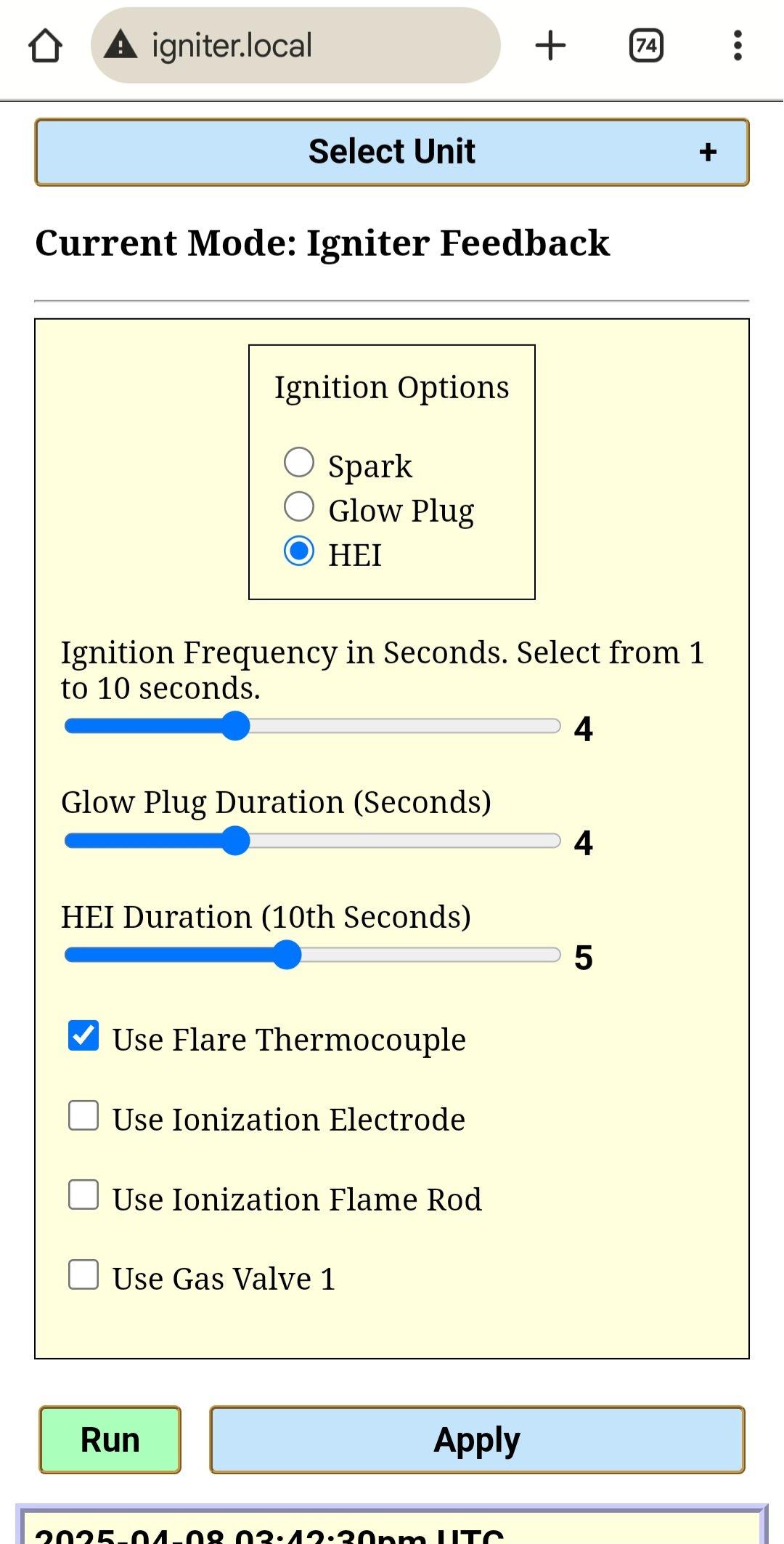 Flare Igniter with Feedback