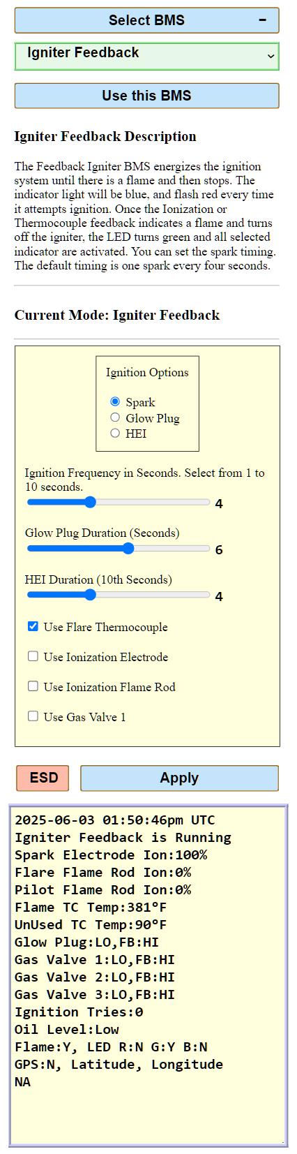 Flare Igniter with Feedback